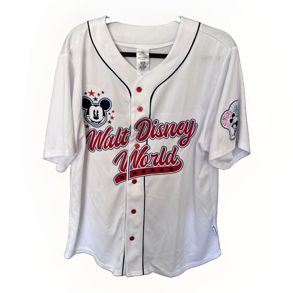 Disney Parks 2025 Walt Disney World Mickey Mouse Baseball Jersey M Magic Kingdom